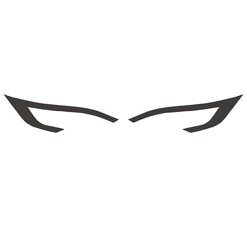 Headlight Sticker Light Eyebrow Fog Light Sticker Modified Exterior Decoration for Model S/X Accesso
