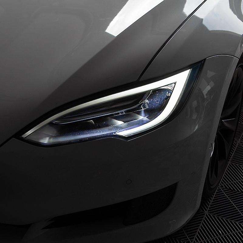 Headlight Sticker Light Eyebrow Fog Light Sticker Modified Exterior Decoration for Model S/X Accesso