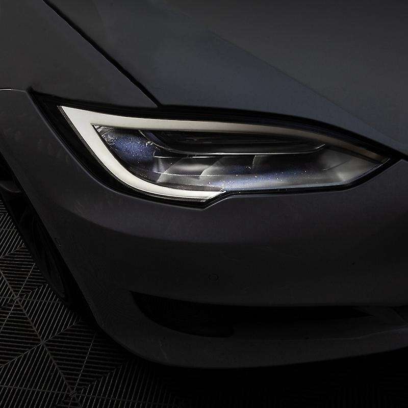 Headlight Sticker Light Eyebrow Fog Light Sticker Modified Exterior Decoration for Model S/X Accesso