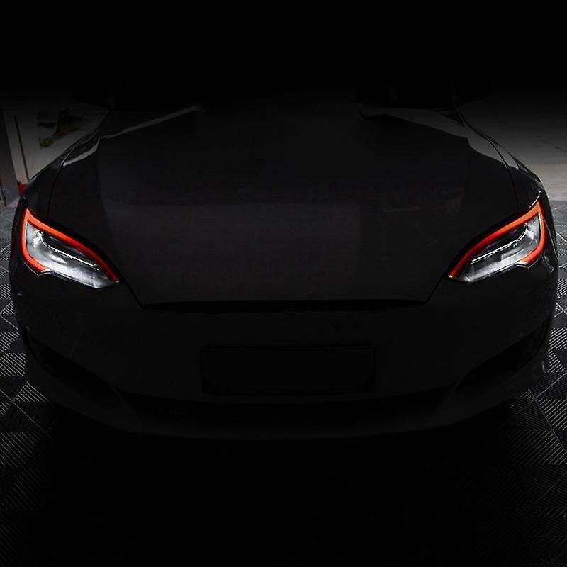 Headlight Sticker Light Eyebrow Fog Light Sticker Modified Exterior Decoration for Model S/X Accesso