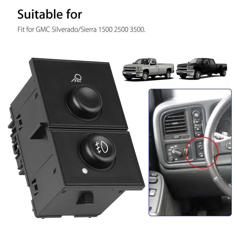 Headlight Switch & Fog Lamp Control Switch for 3500 2007 1500 19381535 15143597