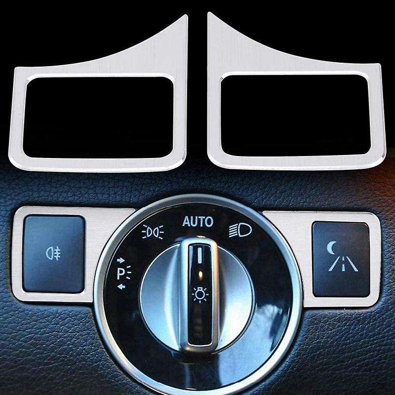 Headlight Switch Button Frame Trim Decoration Sticker for C E ML Class W176 W246 W204 W212 W166