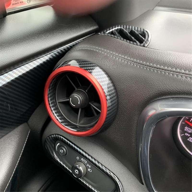 Headlight Switch Button Knob Cover Decor Trim for 2020-2022 LHD Accessories Carbon Fiber