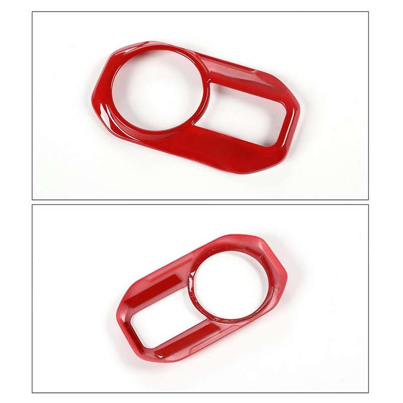 Headlight Switch Cover Trim Control Button Interior Accessories for JL JT 2018-2021 Red