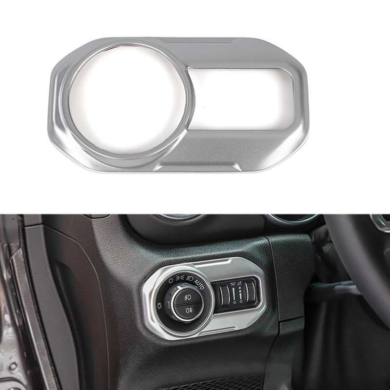 Headlight Switch Cover Trim Control Button Interior Accessories for JL JT 2018-2021 Red
