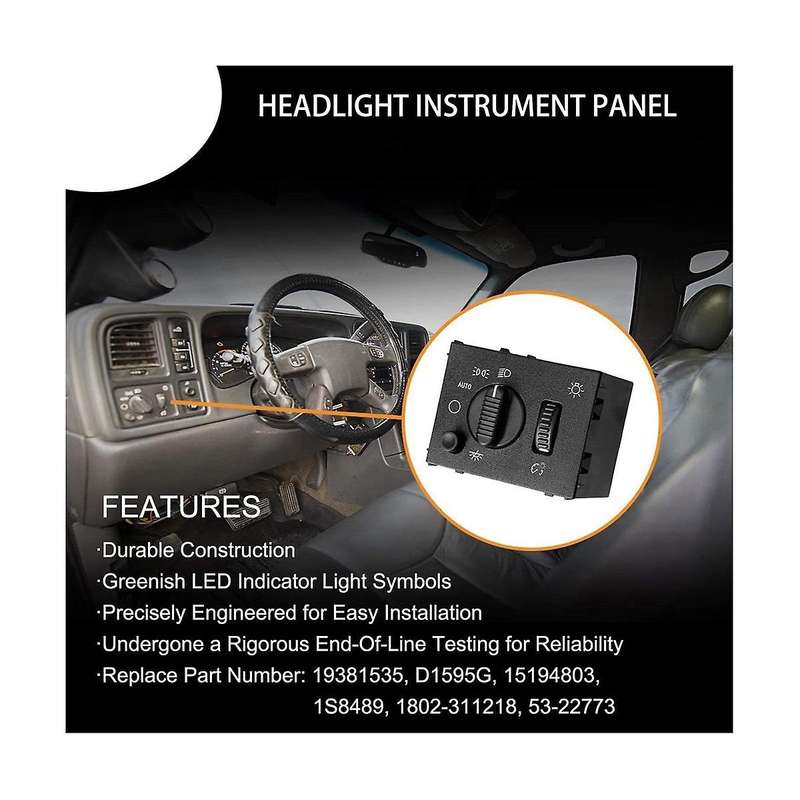 Headlight Switch for Head Light Lamp Dimmer Switch for 03-07 19381535 15194803