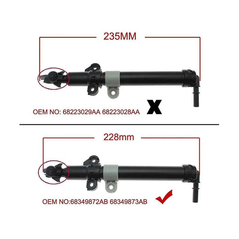 Headlight Washers for Forward Headlight Sprayer Car for Grand 2016-2021 68349873ab 68349872ab
