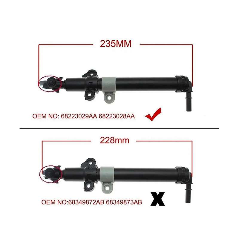 Headlight Washers for Forward Headlight Sprayer Car for Grand 2014-2017 68223029aa 68223028aa