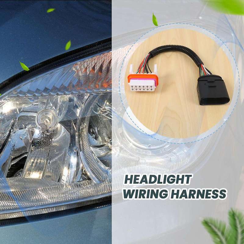 Headlight Wiring Harness Lamp Front Connector for - 2003-2006 955-631-239-11 Headlight Wiring