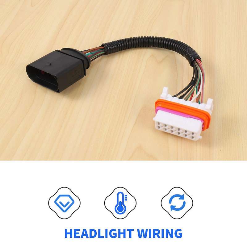 Headlight Wiring Harness Lamp Front Connector for - 2003-2006 955-631-239-11 Headlight Wiring