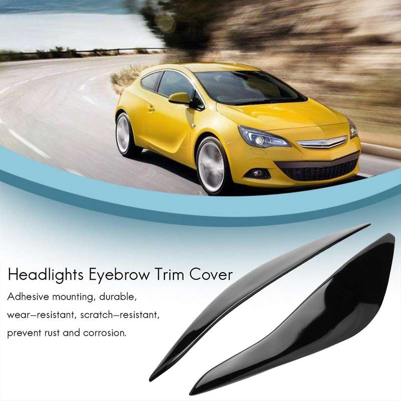 Headlights Eyebrow Eyelids Trim Cover Sticker for Opel a Standard 2008-2013