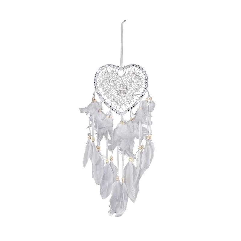 Heart Boho Dream Catcher, with Led Light Heart-shaped Dream Catcher Pendant Boho Style Decoration F