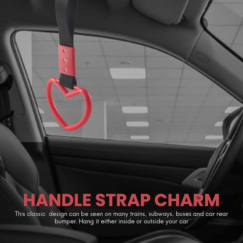 Heart Jdm Tsurikawa Ring Compatible Subway Train Bus Handle Strap Charm