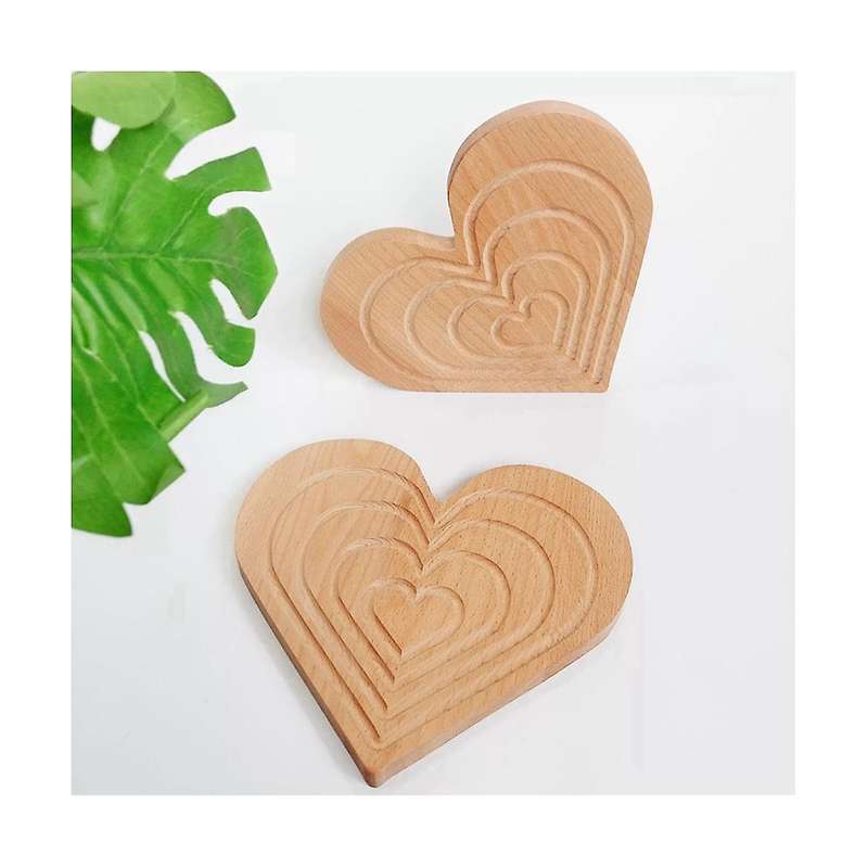 Heart Tray Ornament Wooden Tray Cake Tray Coffee Bread Plate Farmhouse Home Decoration