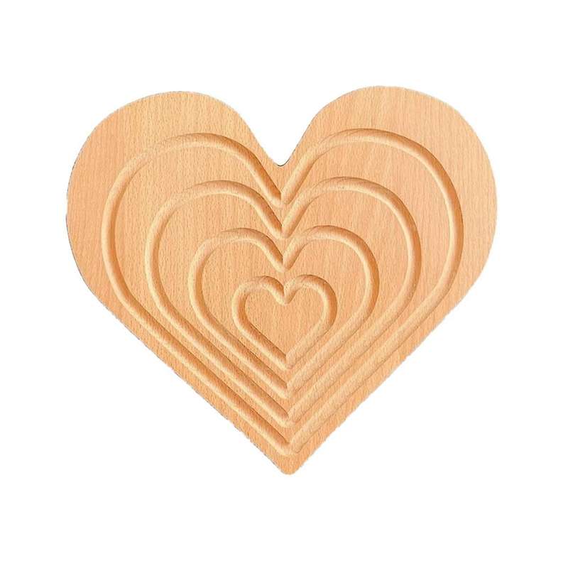 Heart Tray Ornament Wooden Tray Cake Tray Coffee Bread Plate Farmhouse Home Decoration