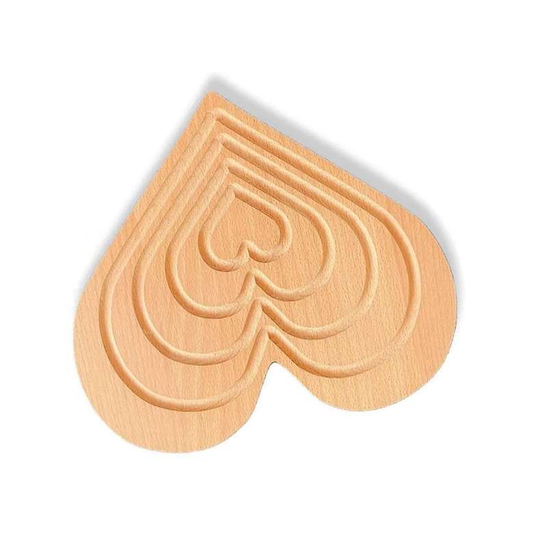 Heart Tray Ornament Wooden Tray Cake Tray Coffee Bread Plate Farmhouse Home Decoration