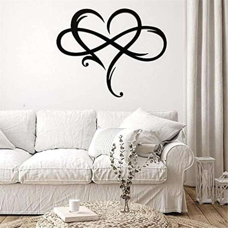 Heart Wall Decor, Unique Heart Metal Art Wall Decor Love Sign Steel Wall Plaque Bedroom Ornaments fo