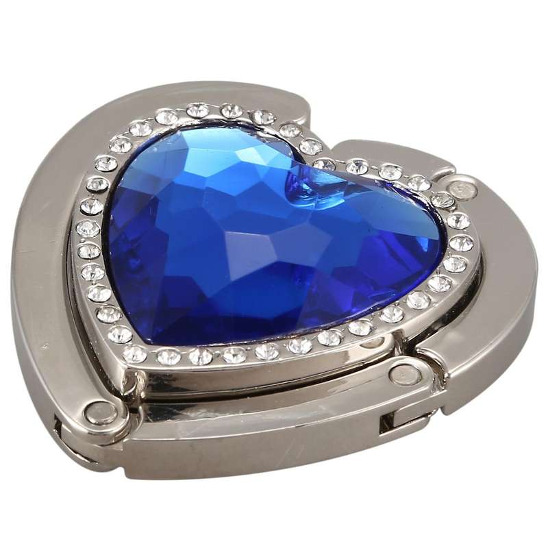 Heart-shape Foldable Purse Handbag Hanger Hook Holder