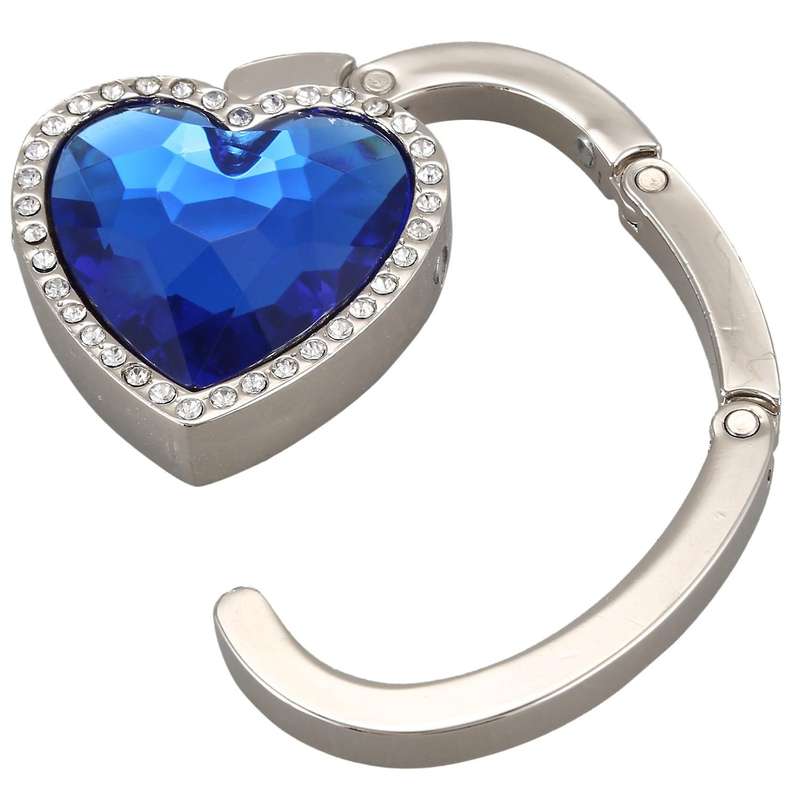 Heart-shape Foldable Purse Handbag Hanger Hook Holder