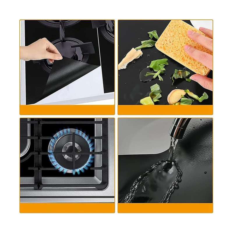 Heat Resistant Stove Mats Stove Cleaning Mats Stove Protectors Stove Covers Washable Reusable