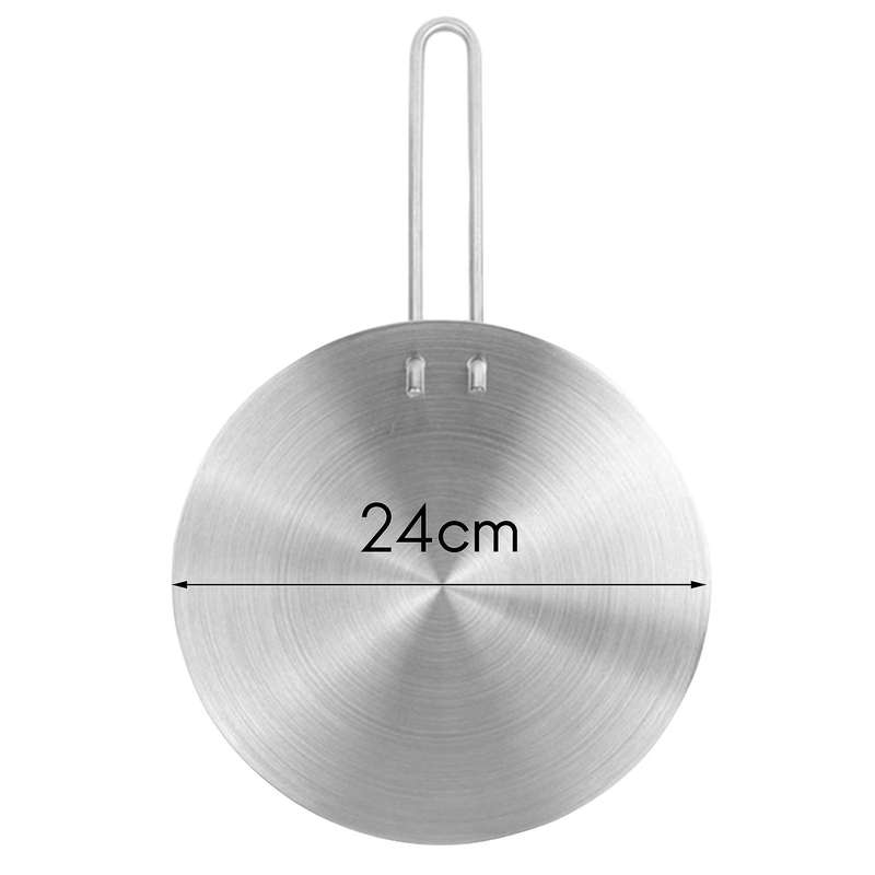 Heat Diffuser,Stainless Steel Induction Plate Induction Converter Plate with Handle for Electric Gas