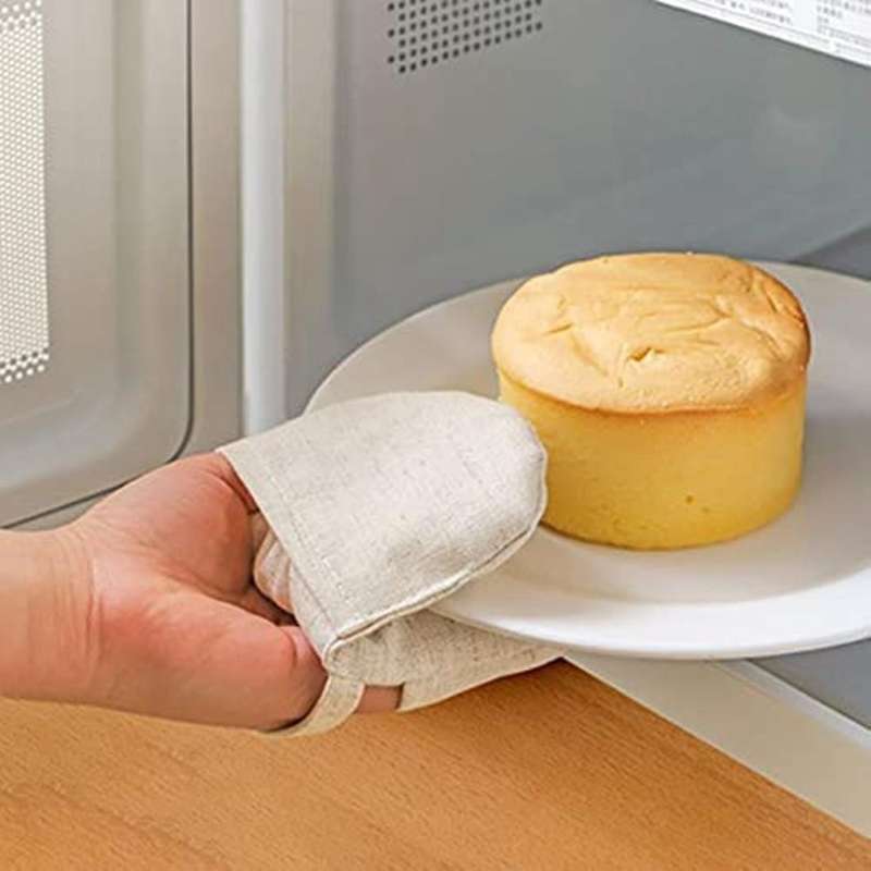 Heat Resistant Mittens Anti-Scald Oven Mitt Kitchen Muff High Temperature and Scaling Oven Microwave
