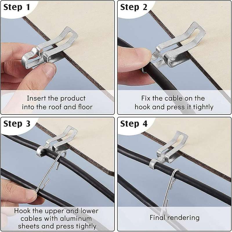 Heat Cable Roof Clips De Icing and Spacers Kit Roof Clips Heater Clips Kit Heat Tape Clips Kit B