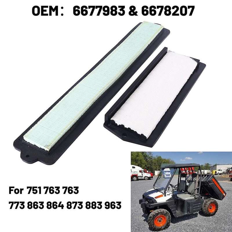Heater Air Filter Kit Skid Steer for Bobcat 751 763 763 773 863 864 873 883 963 6677983 & 6678207