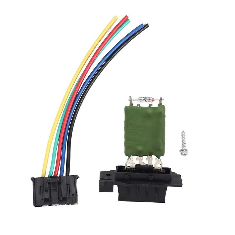 Heater Motor Fan Resistor with Wiring Repair Plug Harness for Opel Corsa 13248240 77364061
