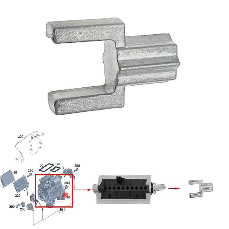 Heater Distributor Repair Kit Fit for W205 W213 W253 C180 E300 Glc260 2058306800 A2058306800