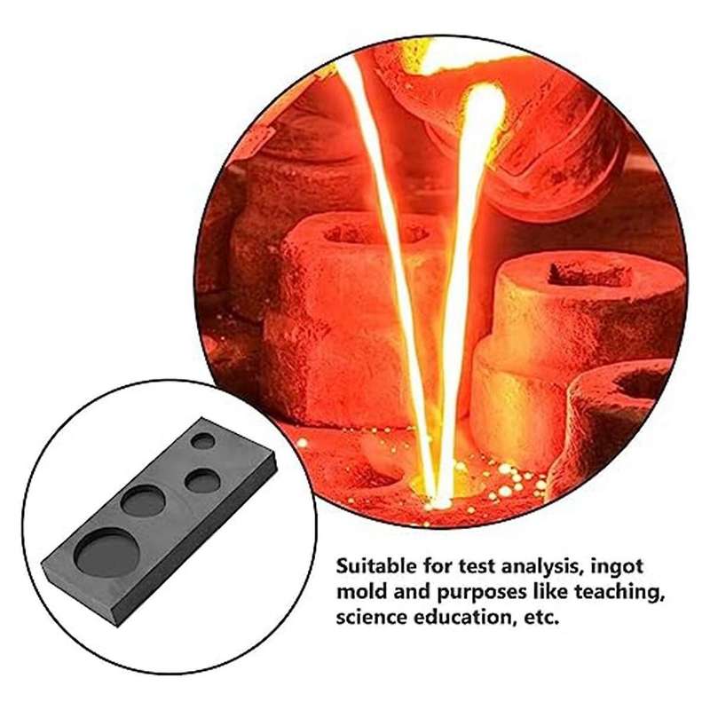 Heat-Resistant Graphite Pot for Metal Water Graphite Crucible Silver Gold Ingot Mould Refining Tool