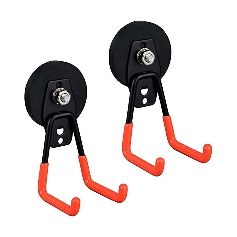 Heavy Duty Garage Magnet Hook, 2 Packs Of Power Storage Practical Magnetic Hooks with Anti- Coating