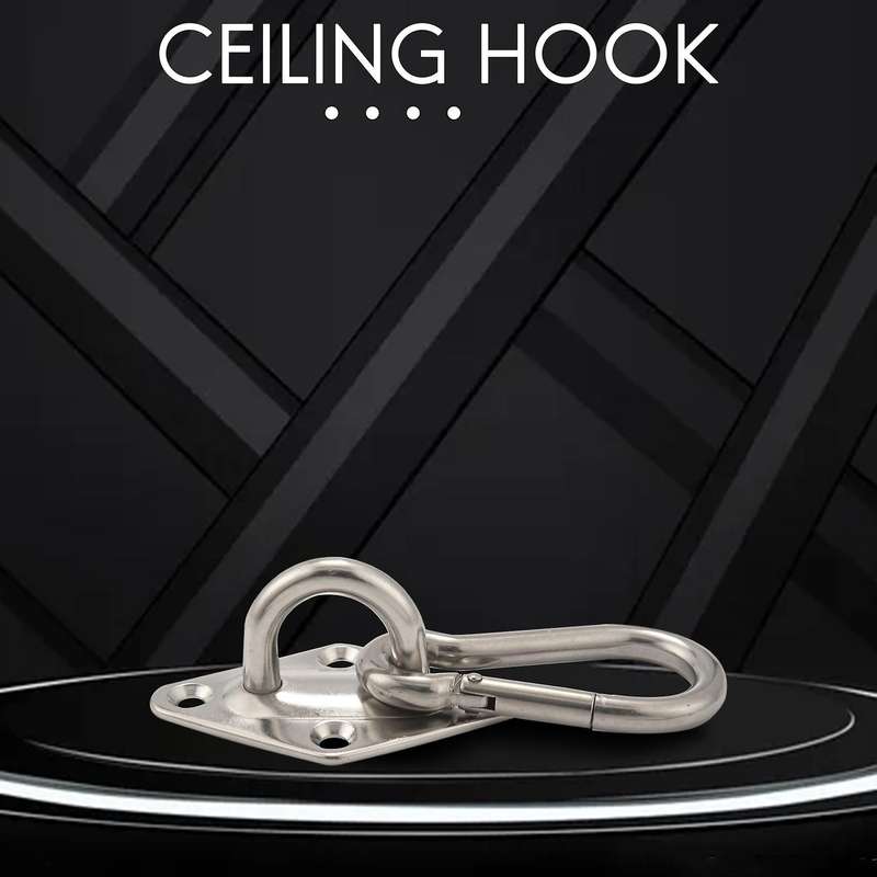 Heavy Duty Hammock Hanging Kit Eye Plates Ceiling Wall Mount Anchor Hooks Hanger for Hammock Swing