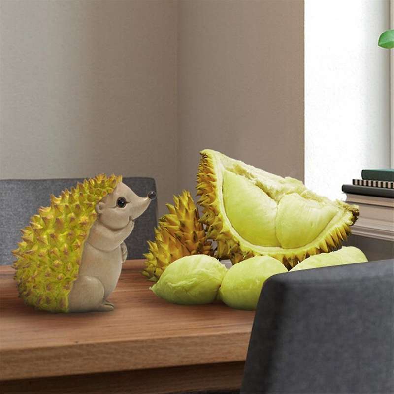 Hedgehog Decoration Resin Crafts Fruit Hedgehog for Yard Garden Decor Ornament Figurine