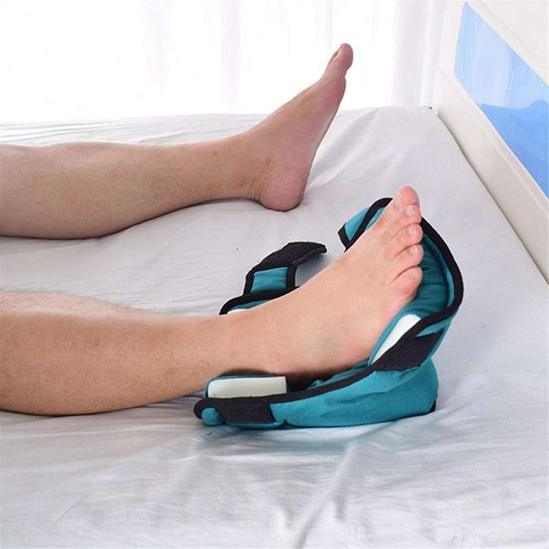 Heel Cushion Protector Flannelette Pillow Relieve Pressure Heel Wrapped Pillow Anti Bedsore for Elde