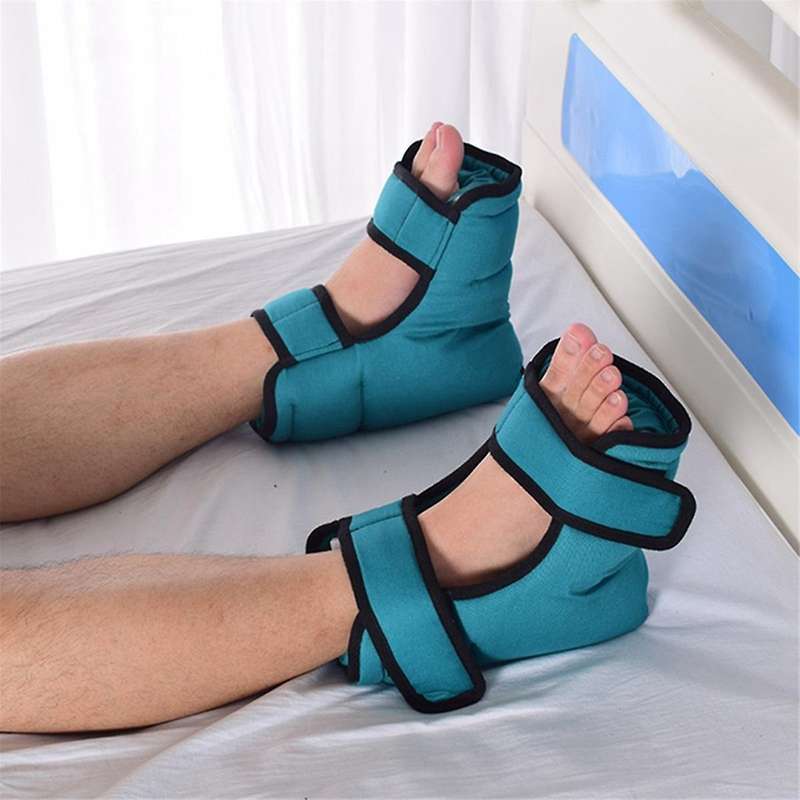 Heel Cushion Protector Flannelette Pillow Relieve Pressure Heel Wrapped Pillow Anti Bedsore for Elde