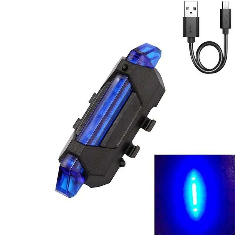 Helmet Bicycle Signal Lamp Waterproof Rear Tail Lamp LED USB Style Rechargeable Cycling Portable Det