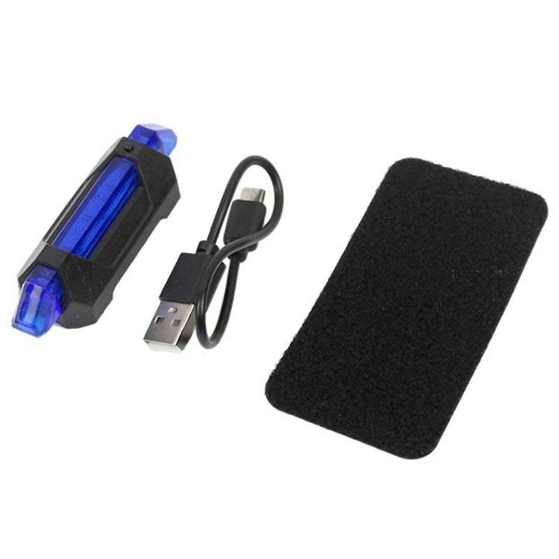 Helmet Bicycle Signal Lamp Waterproof Rear Tail Lamp LED USB Style Rechargeable Cycling Portable Det
