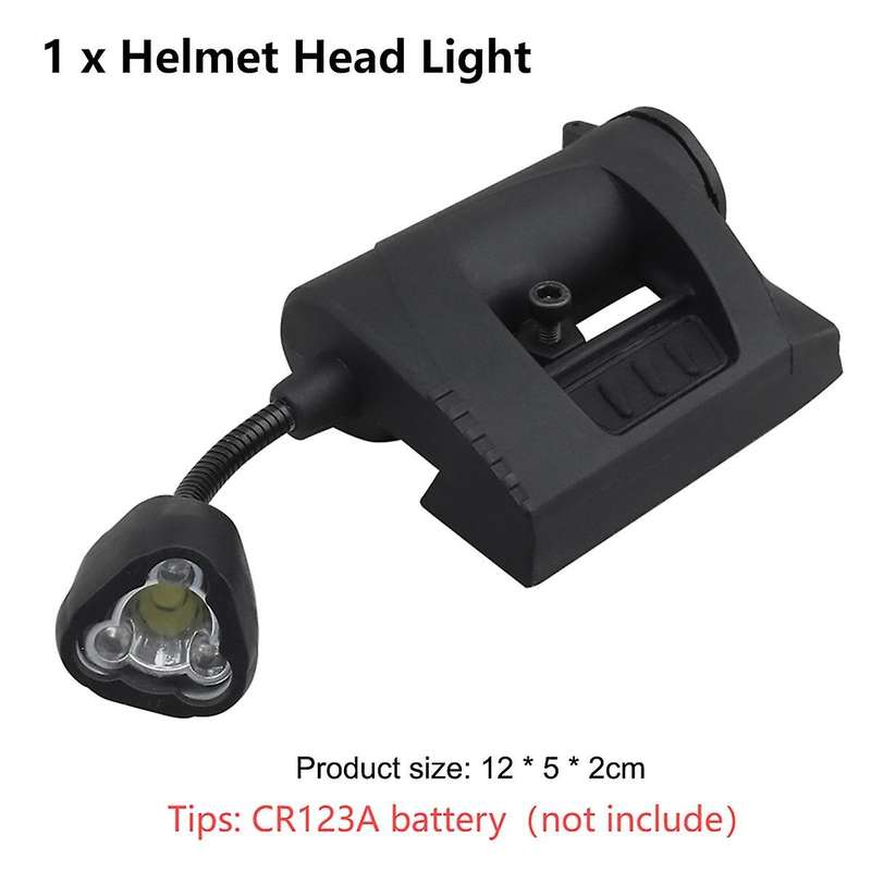 Helmet Light for MPLS CHARGE Flashlight 3 Modes HeadLight Nylon Energy-Saving Outdoor Lamp for Hunti