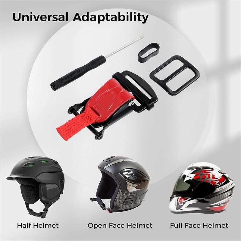 Helmet Quick Release Buckle Replacement Kit, Ratcheted Helmets for Chin Strap Up to 1inch, Motorcycl