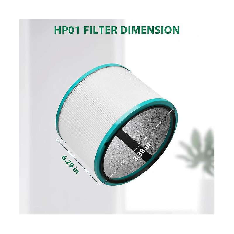 Hepa Filter Replacement for Hp01 Hp02 Dp01 Dp02 Pure Hot + Cool Desk Purifier, Compare to Part 9681