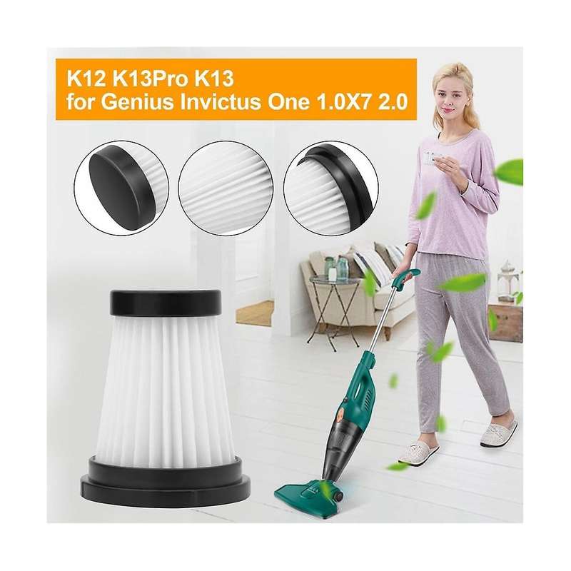 HEPA Filter for K12 Pro K13 for Genius Invictus .0 X7 2.0 Handheld Vacuum Cleaner Cordless Replaceme