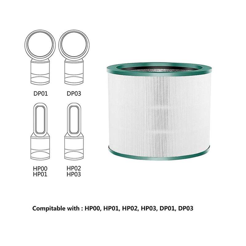 Hepa Filter Screen Replacement Air Filter for Hp00 Hp01 Hp02 Hp03 Dp01 Dp03 Bladeless Air Purifier