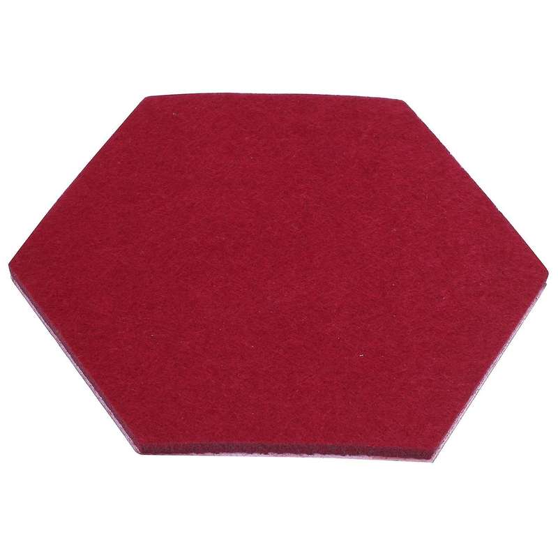 Hexagon Pad Cork Board/pin Board, 9-pack Colorful Wall Tiles Memo Felt Board for Wall Stickers Home