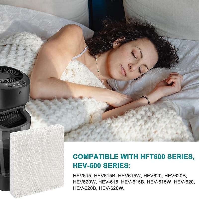Hft600 Humidifier Wick Filter Replacement for Hft600 Compatible with Hev615 Hev620 Hev615 W, Hev620
