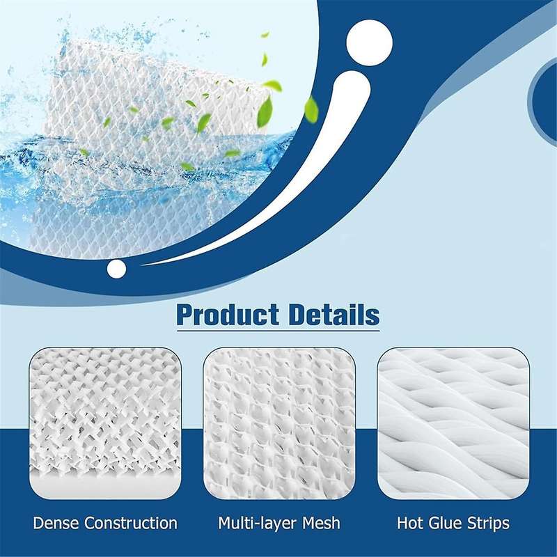 Hft600 Humidifier Wicking Filter Replacement for Hev615 Hev620 Series,wicking Filter 6 Pack