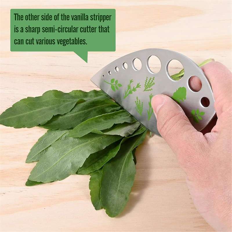 Herb Stripper and Cutter, Stainless Steel for Oregano, Rosemary, Thyme, , Etc.1 Pack