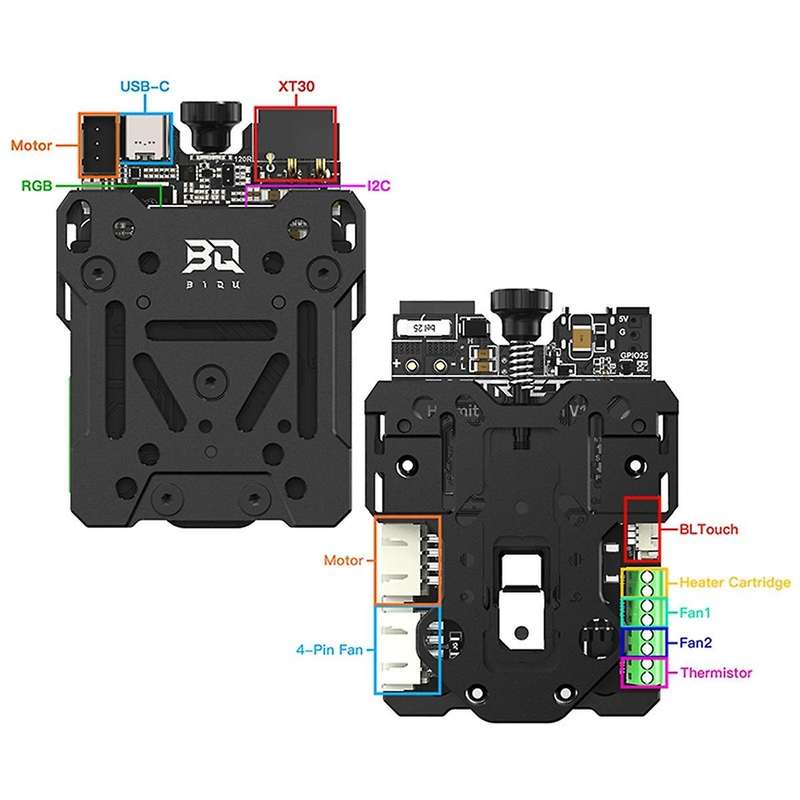 Hermit Crab CAN V2 Quick Change Tool Head Upgrade for H2 V2S Extruder 3 CR6 Bowden MK8 Hotend, CAN