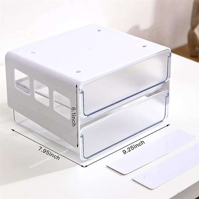 Hidden Self-Adhesive Organizer White