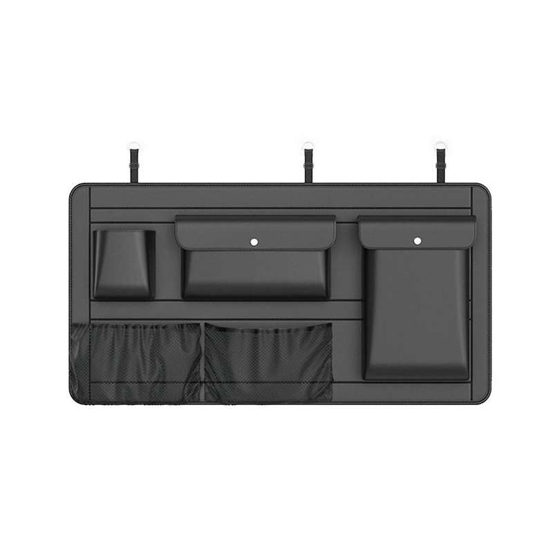 High Capacity Adjustable Car Storage Box Backseat 5 Bag Trunk Organizer Multi-use Pu Car Back Organ